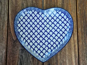 Platte in Herzform, 23 x 22 cm, Tradition 2, BSN 4853^Bunzlauer Keramik Online