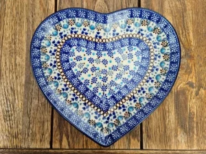 Platte in Herzform, 23 x 22 cm, Seville^Bunzlauer Keramik New