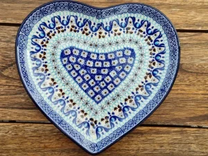 Platte in Herzform, 23 x 22 cm, Marrakesch^Bunzlauer Keramik Online