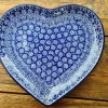 Platte in Herzform, 23 x 22 cm, Lace^Bunzlauer Keramik Hot