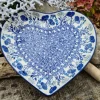 Platte in Herzform, 23 x 22 cm, Garden of Joy^Bunzlauer Keramik Online