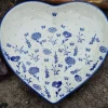 Platte in Herzform, 23 x 22 cm, Flower Festival^Bunzlauer Keramik New