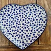 Platte in Herzform, 23 x 22 cm, Crazy Dots^Bunzlauer Keramik Discount