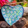 Platte in Herzform, 9 x 9 cm, Smile^Bunzlauer Keramik Discount