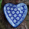 Platte in Herzform, 9 x 9 cm, Lace^Bunzlauer Keramik Sale
