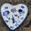 Platte in Herzform, 9 x 9 cm, Flower Festival^Bunzlauer Keramik Fashion