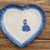 Platte in Herzform, 23 x 22 cm, Aschenputel^Bunzlauer Keramik Best