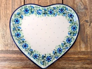Platte in Herzform, 23 x 22 cm, Tradition 7 - BSN 4854^Bunzlauer Keramik Sale