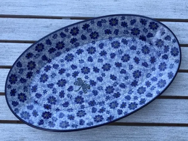 Platte, oval, 45,5 x 27 cm, Dragonfly, BSN J-1651^Bunzlauer Keramik Sale