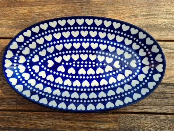 Platte, oval, 29,5 x 18 cm, Ich Dich auch, BSN s-441^Bunzlauer Keramik Hot