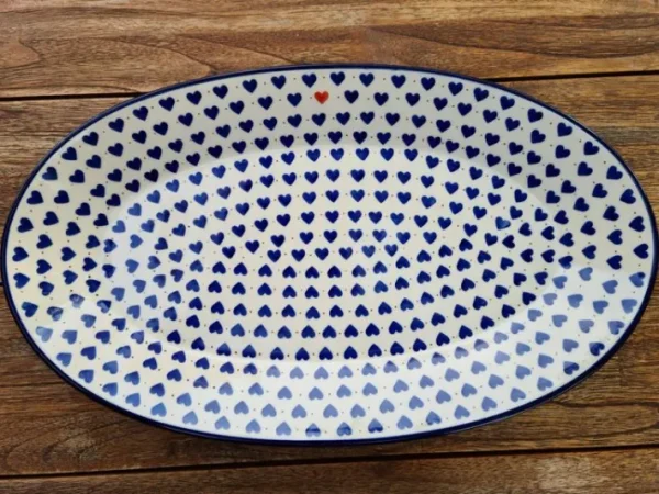 Platte, oval, 45,5 x 27 cm, Schatzsuche, BSN A-1120^Bunzlauer Keramik Online