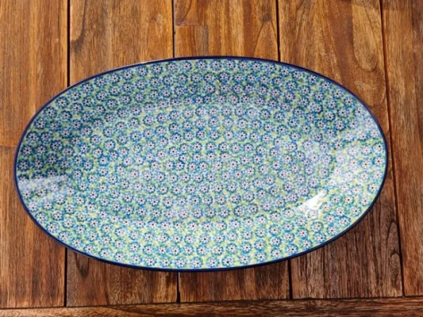 Platte, oval, 45,5 x 27 cm, Smile^Bunzlauer Keramik Outlet