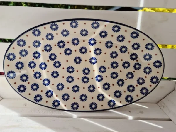 Platte, oval, 35,5 x 21 cm, Tradition 39, BSN m-2779^Bunzlauer Keramik New