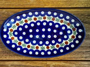 Platte, oval, 21 x 13 cm, Tradition 6 - BSN 1004^Bunzlauer Keramik Fashion