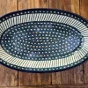 Platte, oval, 45,5 x 27 cm, Tradition 1 - boleslawiec aardewerk - BSN 0284^Bunzlauer Keramik Hot