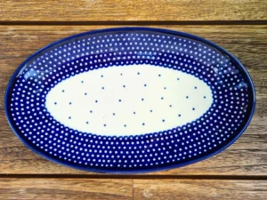 Platte, oval, 21 x 13 cm, Unikat 18 - polish pottery - BSN 10463^Bunzlauer Keramik Outlet