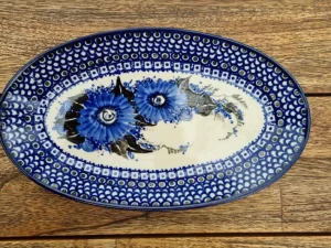 Platte, oval, 29,5 x 18 cm, Unikat 2 - BSN 10579^Bunzlauer Keramik New