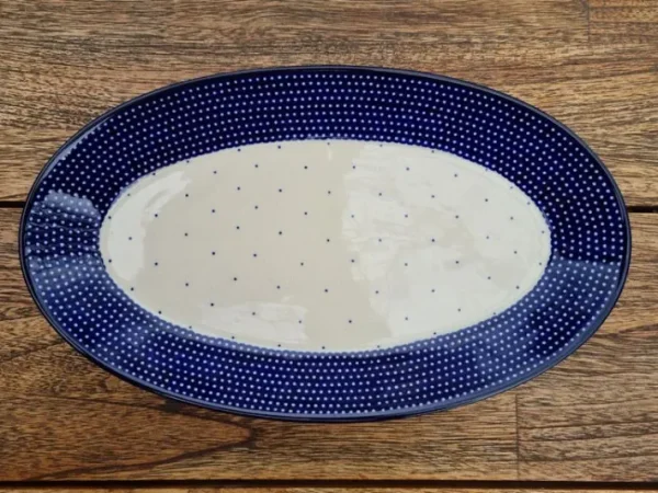 Platte, oval, 29,5 x 18 cm, Unikat 18, BSN 10576^Bunzlauer Keramik Fashion