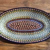 Platte, oval, 29,5 x 18 cm, Unikat 1 - BSN 10580^Bunzlauer Keramik Fashion