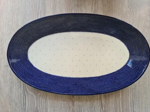 Platte, oval, 45,5 x 27 cm, Unikat 18, BSN 14890^Bunzlauer Keramik Outlet