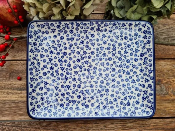 Platte, rechteckig, 27 x 21 cm, Tradition 12, BSN X-028^Bunzlauer Keramik Sale