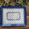 Platte, rechteckig, 27 x 21 cm, Fleur Delicate, BSN A-0983^Bunzlauer Keramik Discount