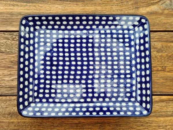 Platte, rechteckig, 27 x 21 cm, Tradition 4, BSN x-030^Bunzlauer Keramik Fashion