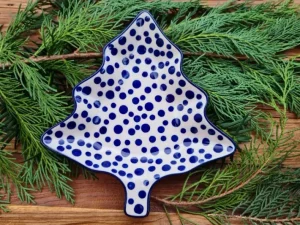 Platte, 20x20 cm, Crazy Dots, BSN A-1476^Bunzlauer Keramik Outlet