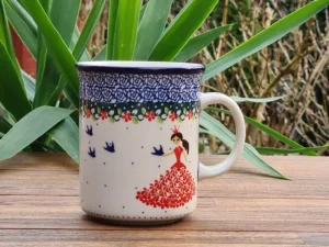 Pott, 600 ml,12 cm, Prinzessin rot^Bunzlauer Keramik Fashion