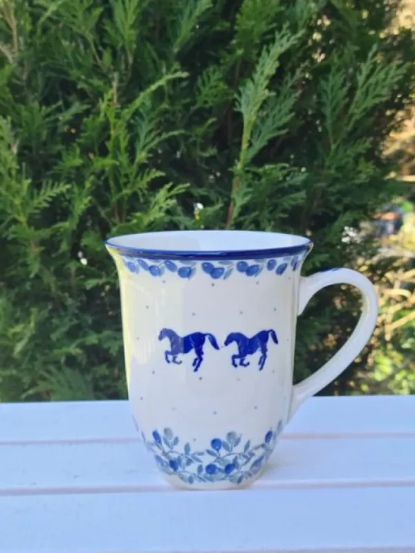 Pott, ca. 450 ml, Höhe 12 cm, Horse^Bunzlauer Keramik Discount