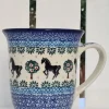 Pott, ca. 450 ml, Höhe 12 cm, Pferde^Bunzlauer Keramik Fashion
