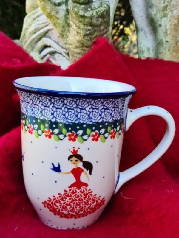 Pott, ca. 450 ml, Höhe 12 cm, Prinzessin rot^Bunzlauer Keramik Outlet