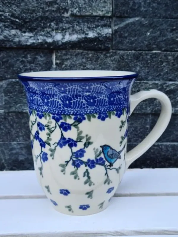 Pott, ca. 450 ml, Höhe 12 cm, Vogel Ivy^Bunzlauer Keramik New