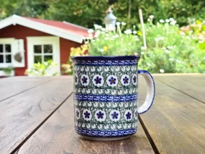 Pott ohne Unterteller, 300 ml, Höhe 9,50 cm, Unikat 58^Bunzlauer Keramik Outlet