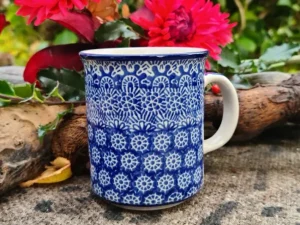 Pott ohne Unterteller, 300 ml, Höhe 9,50 cm, Lace^Bunzlauer Keramik Online