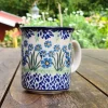 Pott ohne Unterteller, 300 ml, Höhe 9,50 cm, Forget me not, BSN J-1968^Bunzlauer Keramik Fashion