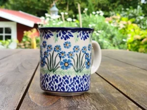 Pott ohne Unterteller, 300 ml, Höhe 9,50 cm, Forget me not, BSN J-1968^Bunzlauer Keramik Fashion
