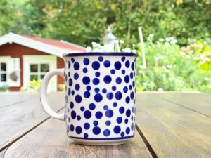 Pott ohne Unterteller, 300 ml, Höhe 9,50 cm, Crazy Dots, BSN A-0336^Bunzlauer Keramik Fashion