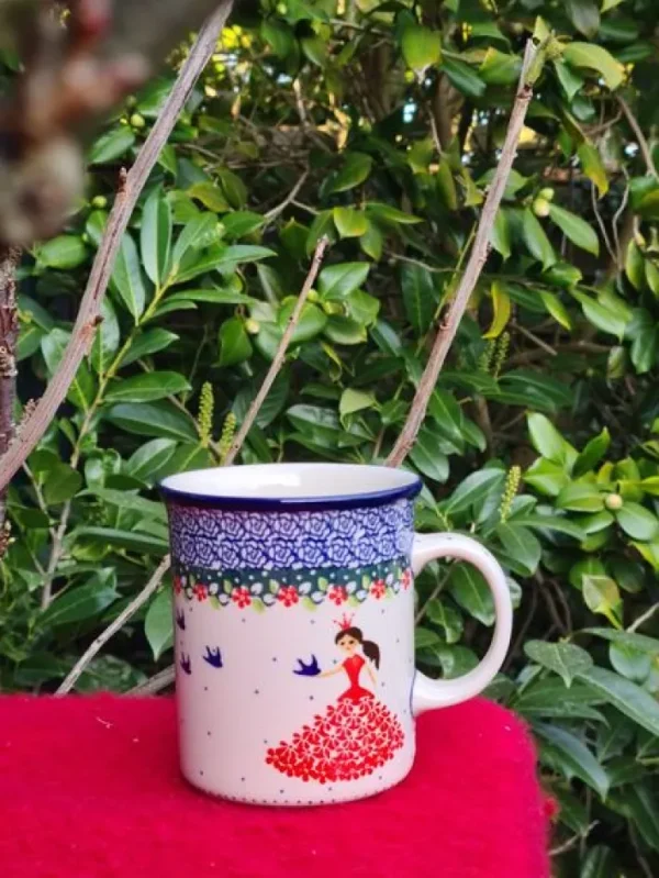 Pott ohne Unterteller, 300 ml, Höhe 9,50 cm, Prinzessin rot^Bunzlauer Keramik Clearance