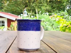 Pott ohne Unterteller, 300 ml, Höhe 9,50 cm, Unikat 18, BSN 10452^Bunzlauer Keramik New