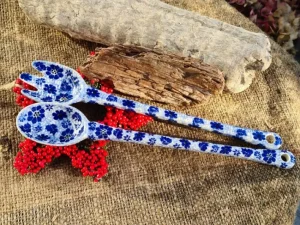 Salatbesteck, Dragonfly^Bunzlauer Keramik Best