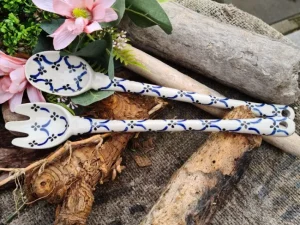 Salatbesteck Löffel und Gabel - Tradition 25 - Bunzlauer Schnäppchen - BSN 360011^Bunzlauer Keramik Best