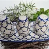Salz, Pfeffer & Zahnstocher-Set m. Tablett, Tradition 25 - BSN 7724^Bunzlauer Keramik New