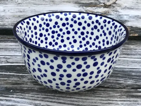 Schale, Ø 22 cm, 11 cm, 2600 ml, Crazy Dots, BSN A-0330^Bunzlauer Keramik New