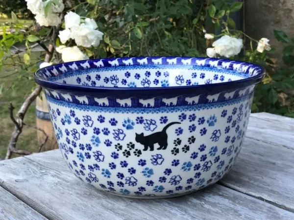 Schale, Ø 22 cm, 11 cm, 2600 ml, Katze, BSN A-0071^Bunzlauer Keramik Clearance