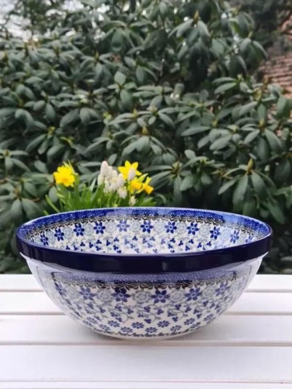 Schale, Ø 24 cm, 2600 ml, Höhe 8,5 cm, Belle Fleur^Bunzlauer Keramik Discount
