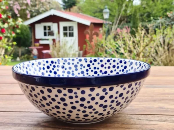 Schale, Ø 24 cm, 2600 ml, Höhe 8,5 cm, Crazy Dots, BSN A-0289^Bunzlauer Keramik Clearance