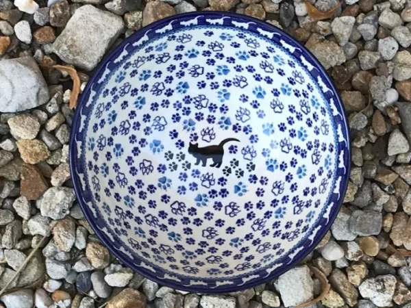 Schale, Ø 24 cm, 2600 ml, Höhe 8,5 cm, Katze, BSN A-0030^Bunzlauer Keramik Outlet