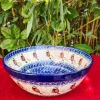 Schale, Ø 24 cm, 2600 ml, Höhe 8,5 cm, Vogel^Bunzlauer Keramik Online