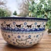 Schale, Ø 22 cm, Höhe 11 cm, 2600 ml, Katze weiß^Bunzlauer Keramik Clearance